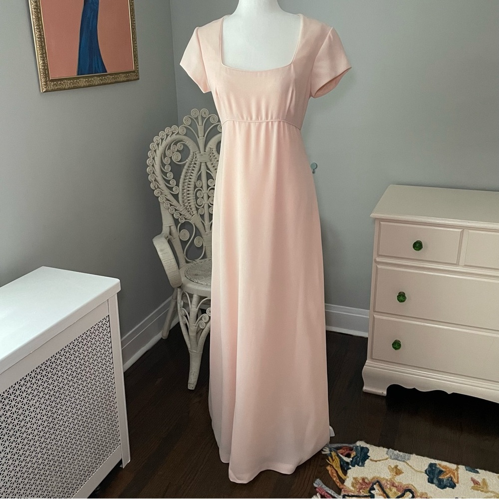 Vintage Nicole Miller Bridgerton-Style Regency Era Empire Waist Dress, Size 6 - Picture 1 of 15